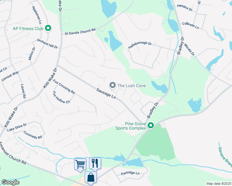 map of restaurants, bars, coffee shops, grocery stores, and more near 207 Shell Mound Court in West Columbia