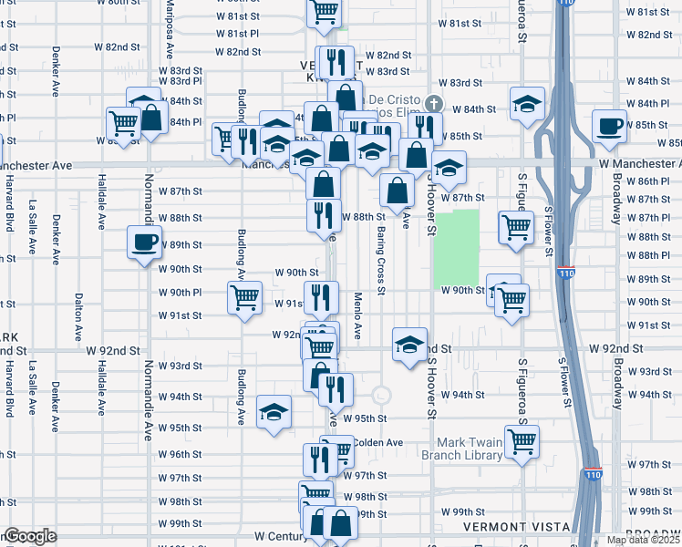 map of restaurants, bars, coffee shops, grocery stores, and more near in Westmont