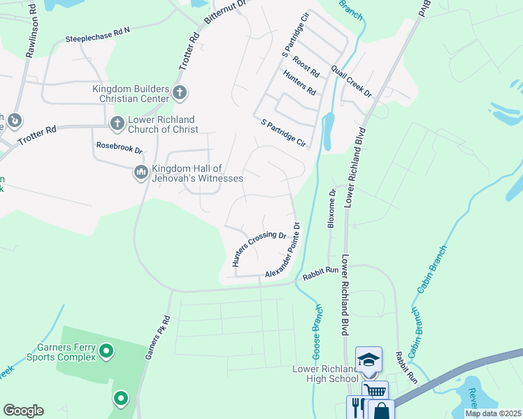 map of restaurants, bars, coffee shops, grocery stores, and more near 45 Serindipity Court in Hopkins