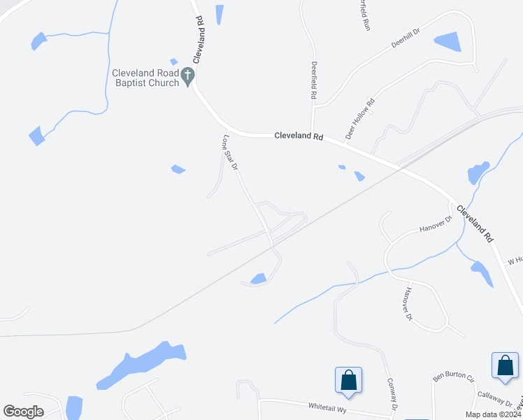 map of restaurants, bars, coffee shops, grocery stores, and more near 225 Lone Star Road in Bogart