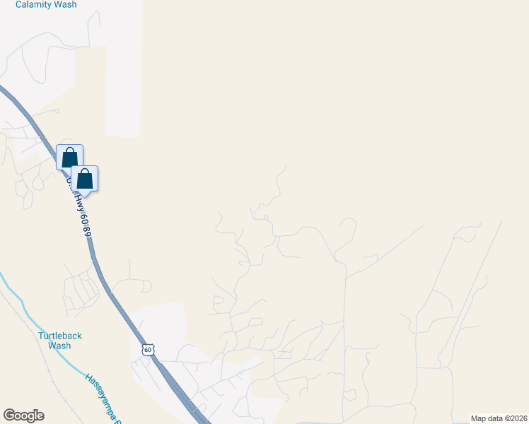 map of restaurants, bars, coffee shops, grocery stores, and more near 52040 North 297th Avenue in Wickenburg