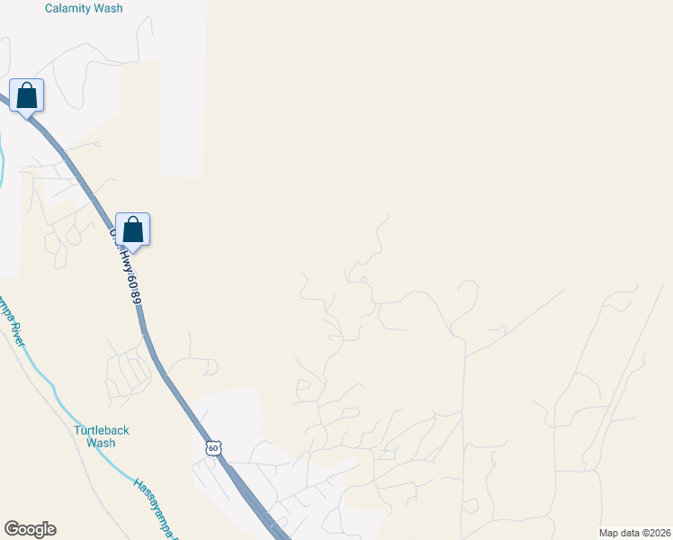 map of restaurants, bars, coffee shops, grocery stores, and more near 52040 North 297th Avenue in Wickenburg