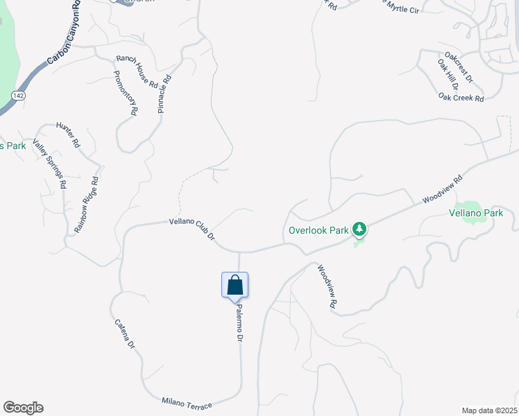 map of restaurants, bars, coffee shops, grocery stores, and more near 2572 Collinas Point in Chino Hills