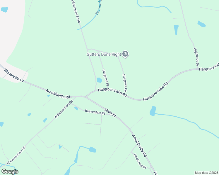 map of restaurants, bars, coffee shops, grocery stores, and more near 1649 Hargrove Lake Road in Winterville