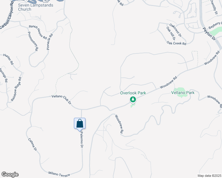map of restaurants, bars, coffee shops, grocery stores, and more near 16293 Domani Terrace in Chino Hills