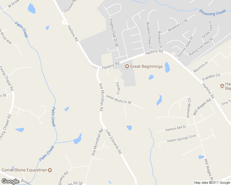 map of restaurants, bars, coffee shops, grocery stores, and more near 1211 Paiute Court in Dacula