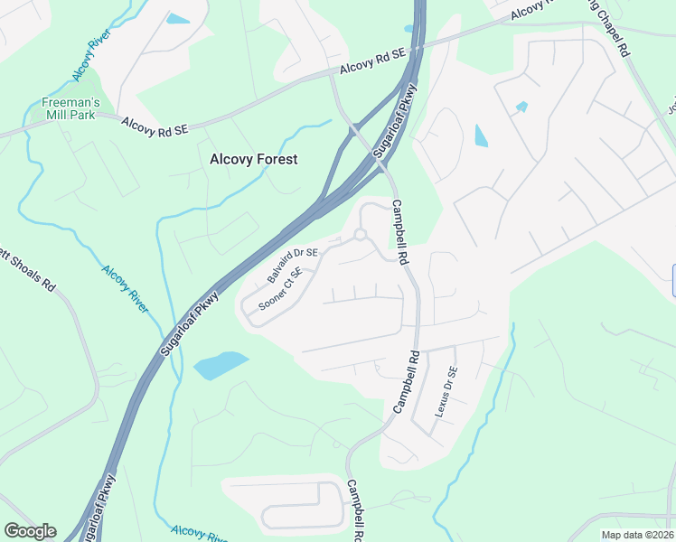 map of restaurants, bars, coffee shops, grocery stores, and more near 1651 Hedington Court Southeast in Lawrenceville