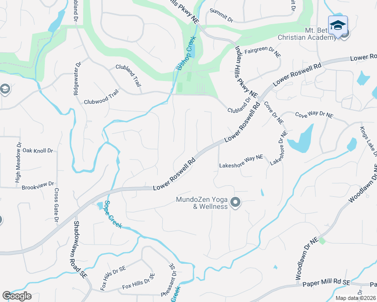 map of restaurants, bars, coffee shops, grocery stores, and more near 435 Woodstone West Drive in Marietta