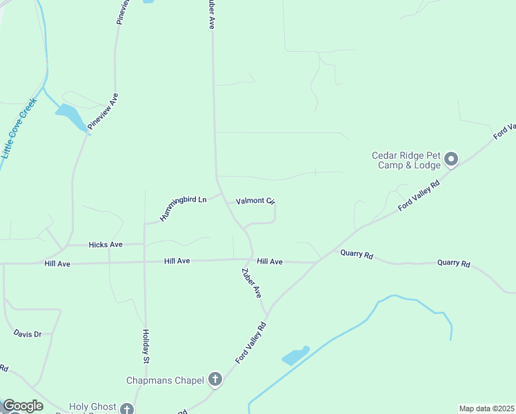 map of restaurants, bars, coffee shops, grocery stores, and more near 1008 Valmont Circle in Gadsden