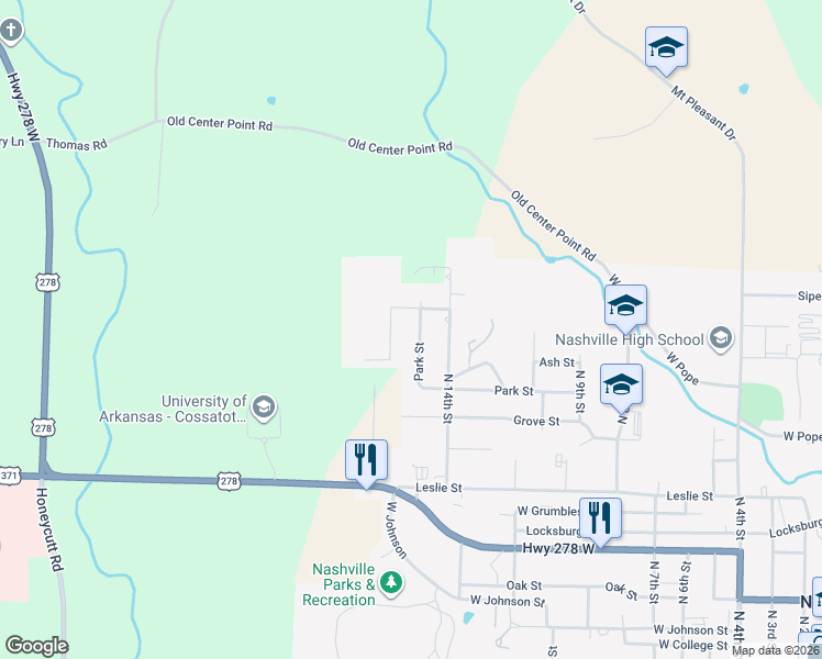 map of restaurants, bars, coffee shops, grocery stores, and more near 1105 North 15th Street in Nashville
