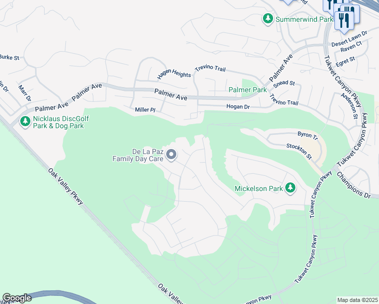 map of restaurants, bars, coffee shops, grocery stores, and more near 34988 Keiser Court in Calimesa