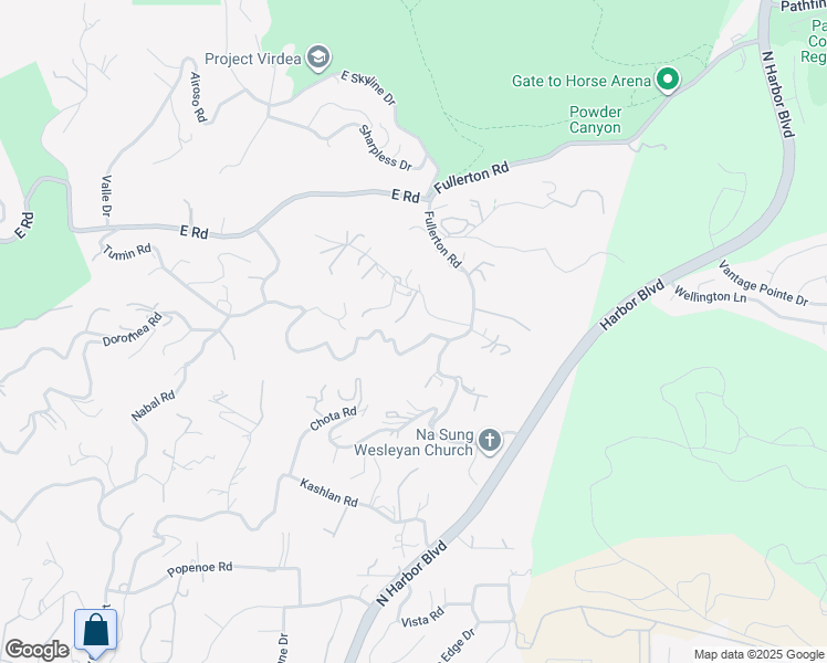 map of restaurants, bars, coffee shops, grocery stores, and more near 1929 Dorothea Road in La Habra Heights