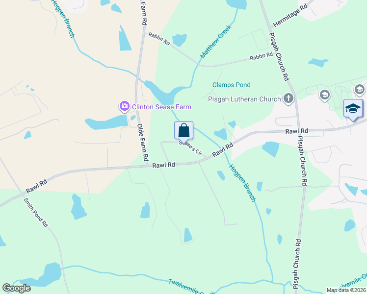 map of restaurants, bars, coffee shops, grocery stores, and more near 125 Sease's Circle in Lexington