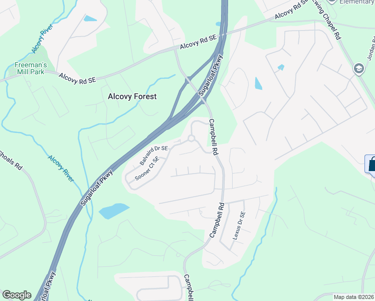map of restaurants, bars, coffee shops, grocery stores, and more near 1656 Hedington Court Southeast in Lawrenceville