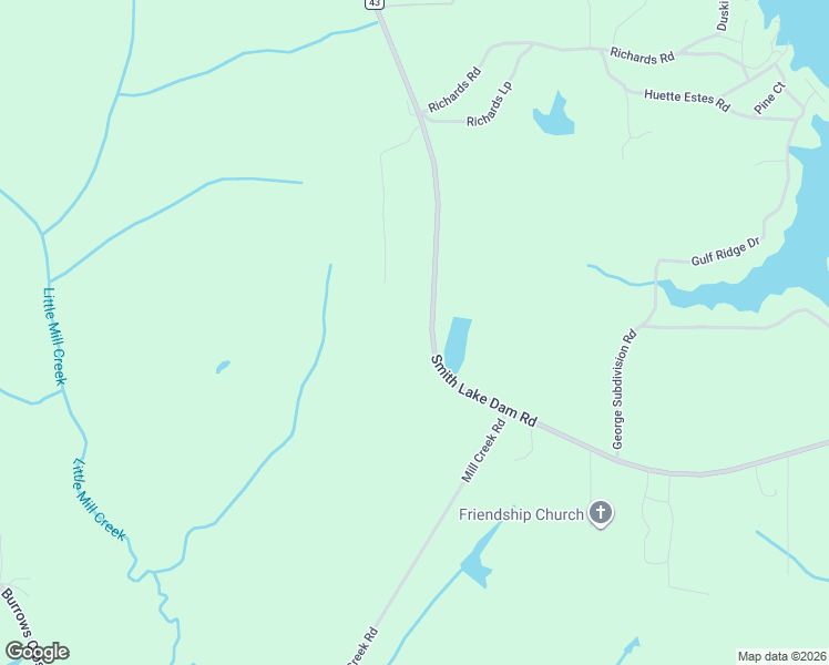 map of restaurants, bars, coffee shops, grocery stores, and more near 4644-5410 Smith Lake Dam Road in Jasper