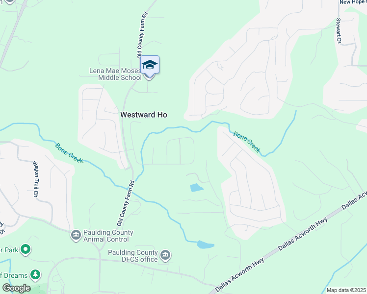 map of restaurants, bars, coffee shops, grocery stores, and more near 86 Bone Creek Crossing in Dallas