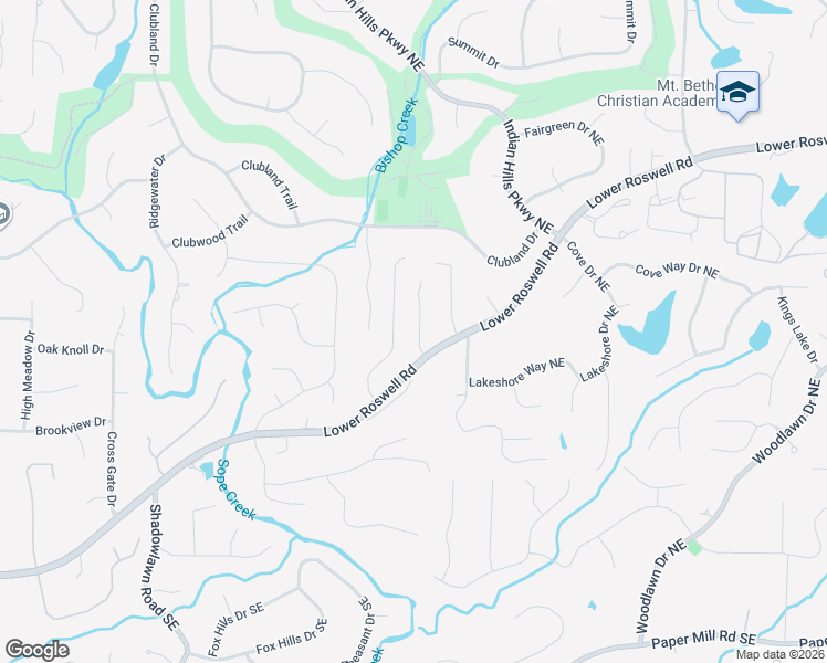 map of restaurants, bars, coffee shops, grocery stores, and more near 317 Greyhaven Lane in Marietta