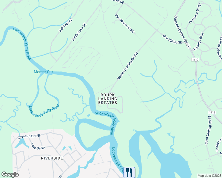 map of restaurants, bars, coffee shops, grocery stores, and more near 338 Rourks Landing Road Southwest in Bolivia
