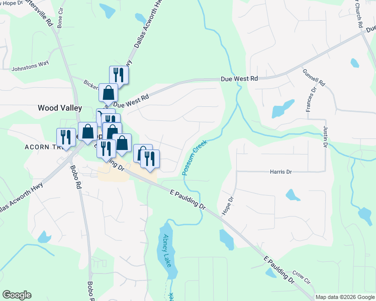 map of restaurants, bars, coffee shops, grocery stores, and more near 165 Cedar Bay Cir in Dallas