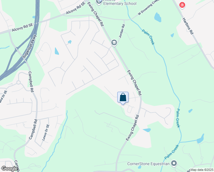 map of restaurants, bars, coffee shops, grocery stores, and more near 1952 Chapel Estates Lane Southeast in Dacula