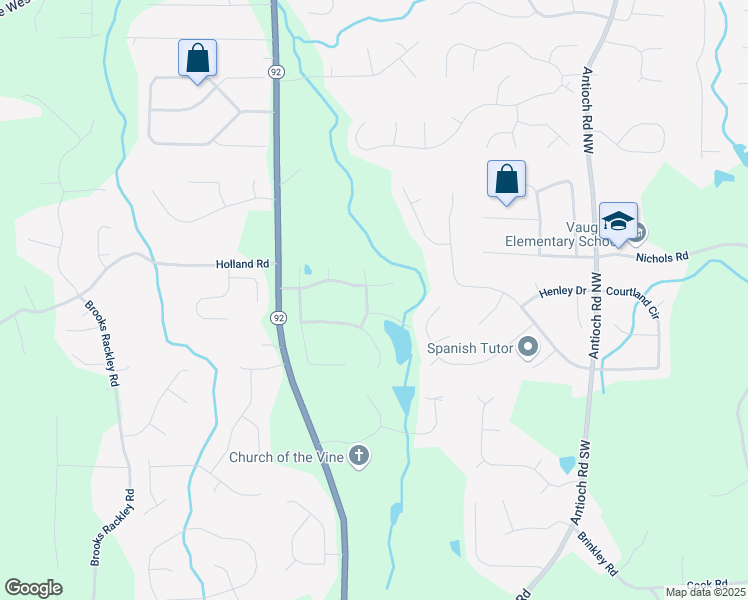 map of restaurants, bars, coffee shops, grocery stores, and more near 6318 Wyndham Lakes Drive in Dallas
