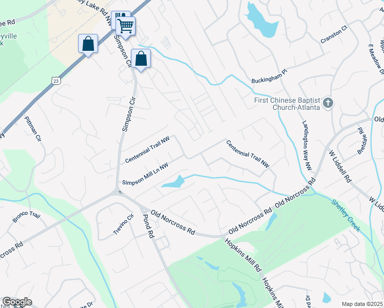 map of restaurants, bars, coffee shops, grocery stores, and more near 3988 Centennial Trail Northwest in Duluth