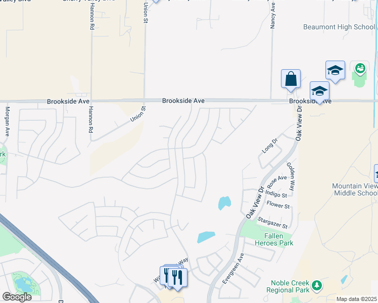 map of restaurants, bars, coffee shops, grocery stores, and more near 1710 N Forest Oaks Dr in Beaumont