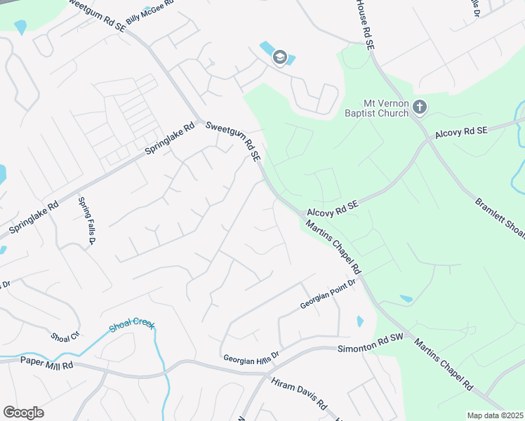 map of restaurants, bars, coffee shops, grocery stores, and more near 979 Cades Walk in Lawrenceville