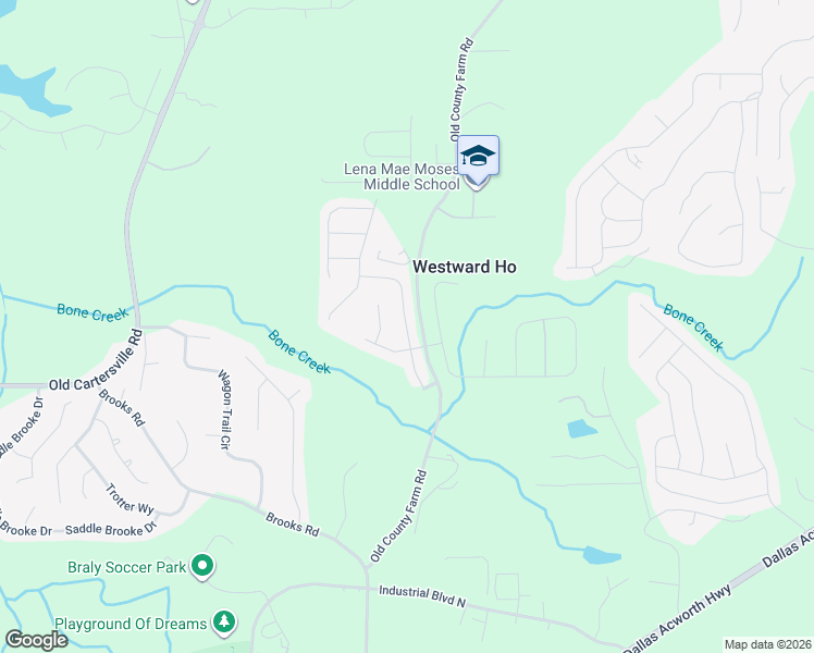 map of restaurants, bars, coffee shops, grocery stores, and more near 101 Birch River Crossing in Dallas