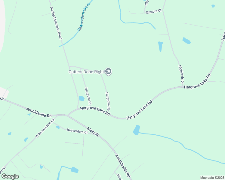 map of restaurants, bars, coffee shops, grocery stores, and more near 146 Hargrove Circle in Winterville