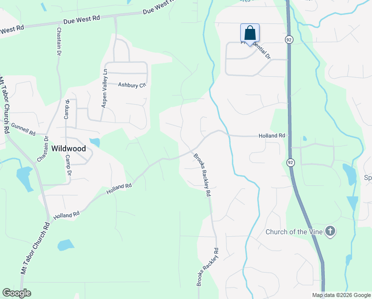 map of restaurants, bars, coffee shops, grocery stores, and more near 17 Dogwood Trail in Dallas