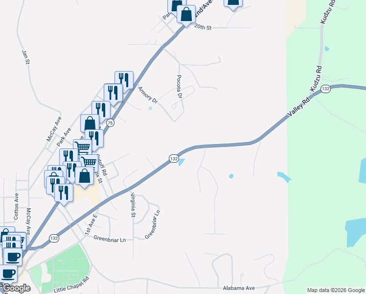 map of restaurants, bars, coffee shops, grocery stores, and more near 945 Valley Road in Oneonta
