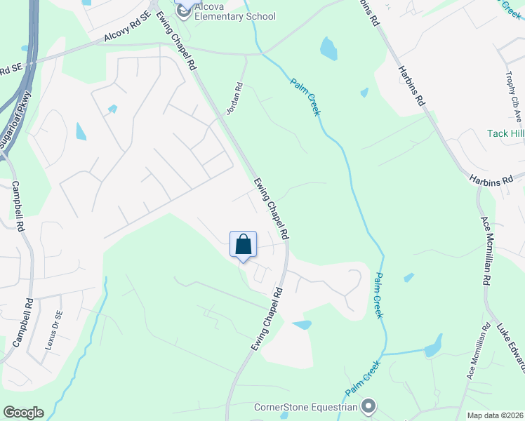 map of restaurants, bars, coffee shops, grocery stores, and more near 1127 Ewing Chapel Road in Dacula