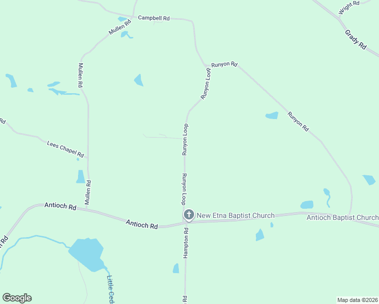 map of restaurants, bars, coffee shops, grocery stores, and more near 176 Runyon Loop in Cedartown