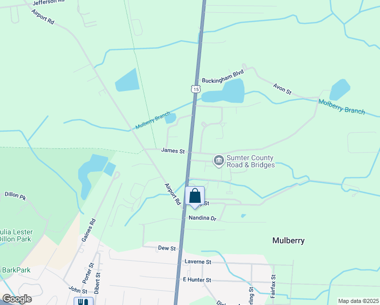 map of restaurants, bars, coffee shops, grocery stores, and more near North Main Street in Sumter