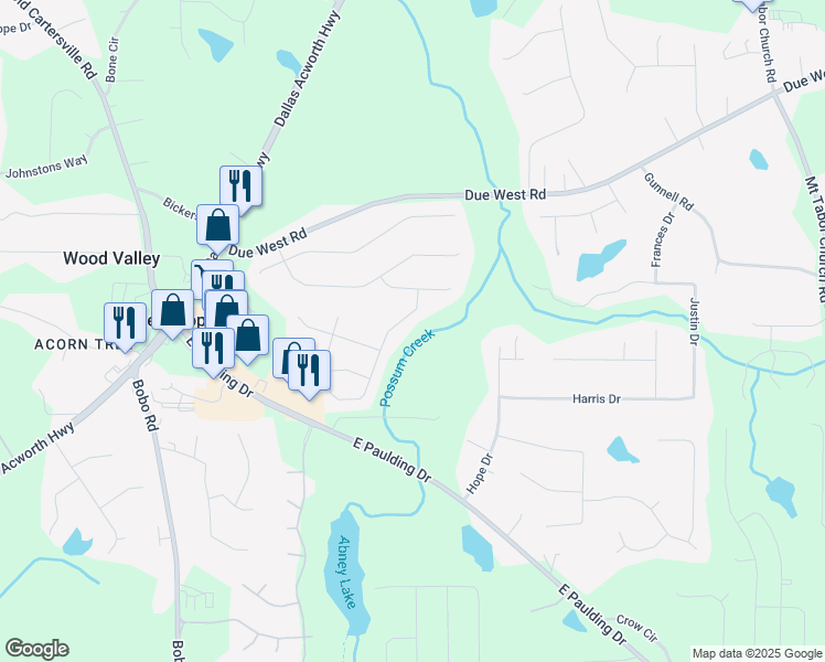 map of restaurants, bars, coffee shops, grocery stores, and more near 81 Cedar Bay Circle in Dallas