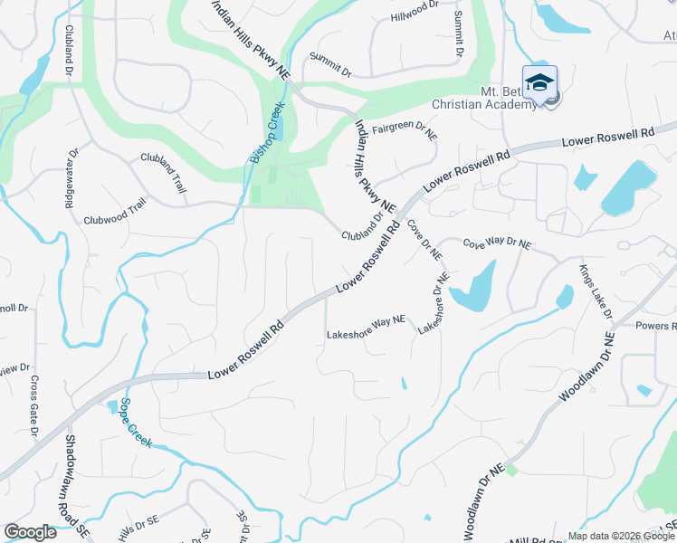 map of restaurants, bars, coffee shops, grocery stores, and more near 457 Anniston Court Southeast in Marietta