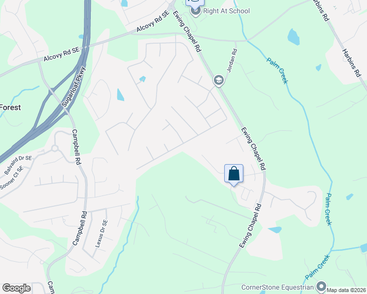 map of restaurants, bars, coffee shops, grocery stores, and more near 1190 Lilac Arbor Road in Dacula