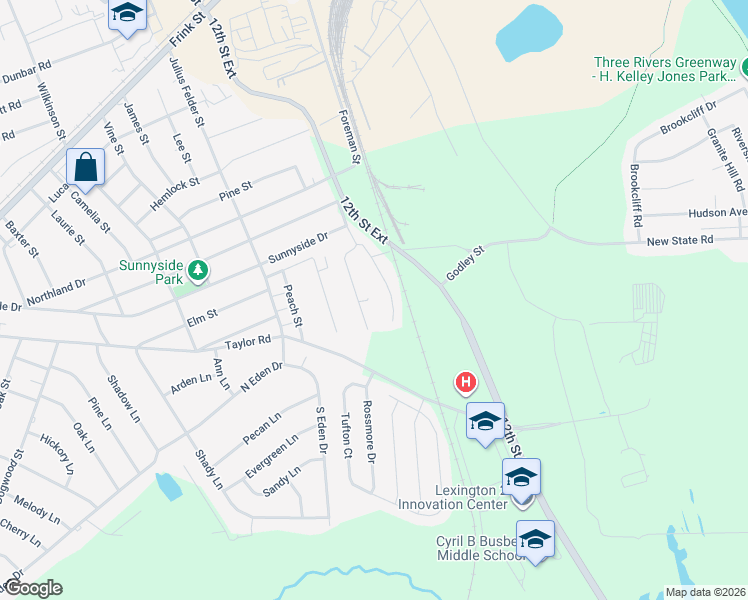 map of restaurants, bars, coffee shops, grocery stores, and more near 910 Tiffany Court in Cayce