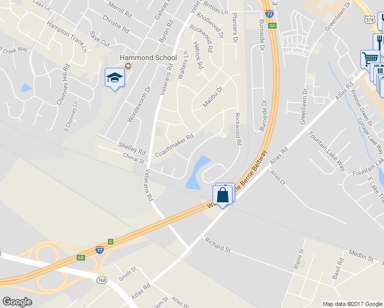 map of restaurants, bars, coffee shops, grocery stores, and more near 1074 Coatesdale Road in Columbia