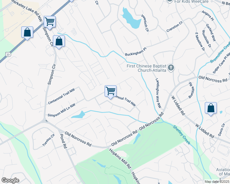 map of restaurants, bars, coffee shops, grocery stores, and more near 4127 Centennial Trail Northwest in Duluth
