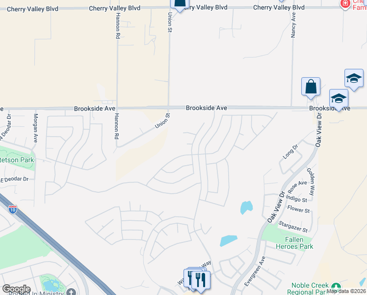 map of restaurants, bars, coffee shops, grocery stores, and more near 933 Southwind Court in Beaumont