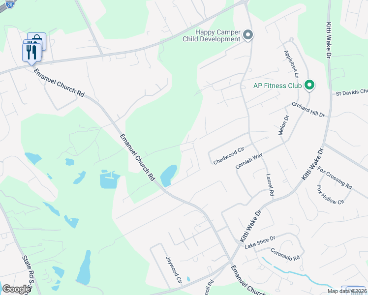 map of restaurants, bars, coffee shops, grocery stores, and more near 3004 Megan Lane in Lexington