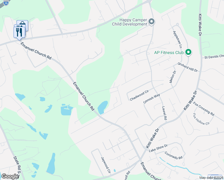 map of restaurants, bars, coffee shops, grocery stores, and more near 3004 Megan Lane in Lexington