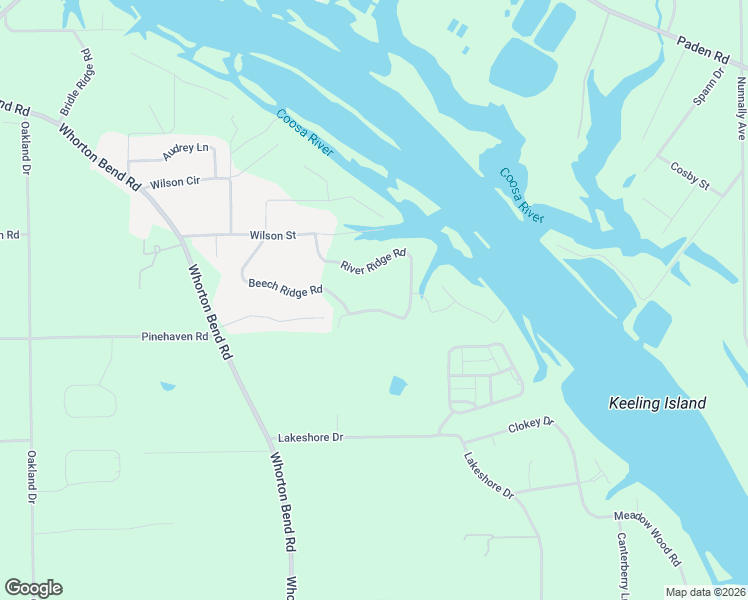 map of restaurants, bars, coffee shops, grocery stores, and more near 534 River Ridge Road in Gadsden