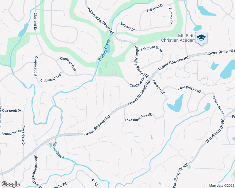 map of restaurants, bars, coffee shops, grocery stores, and more near 343 Woodstone Drive in Marietta