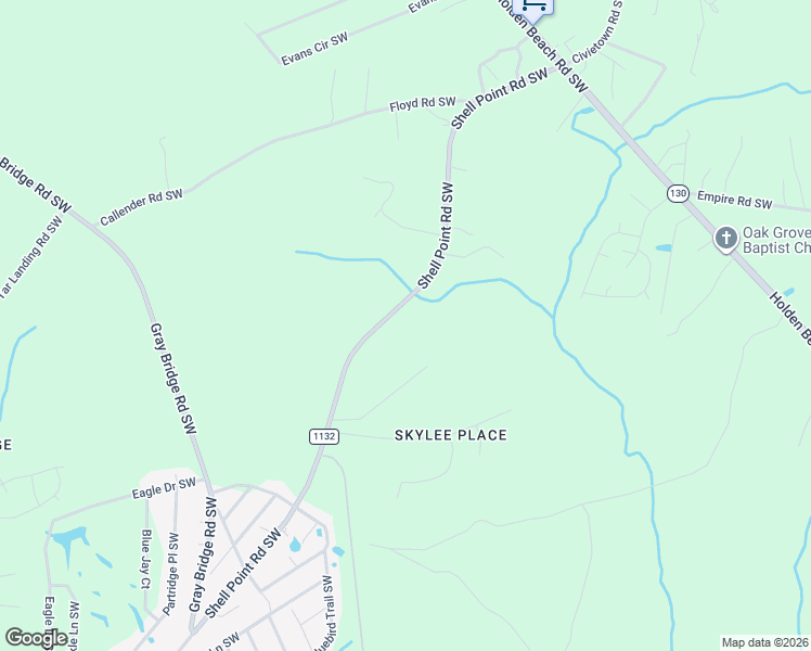 map of restaurants, bars, coffee shops, grocery stores, and more near 2509 Shell Point Road in Shallotte