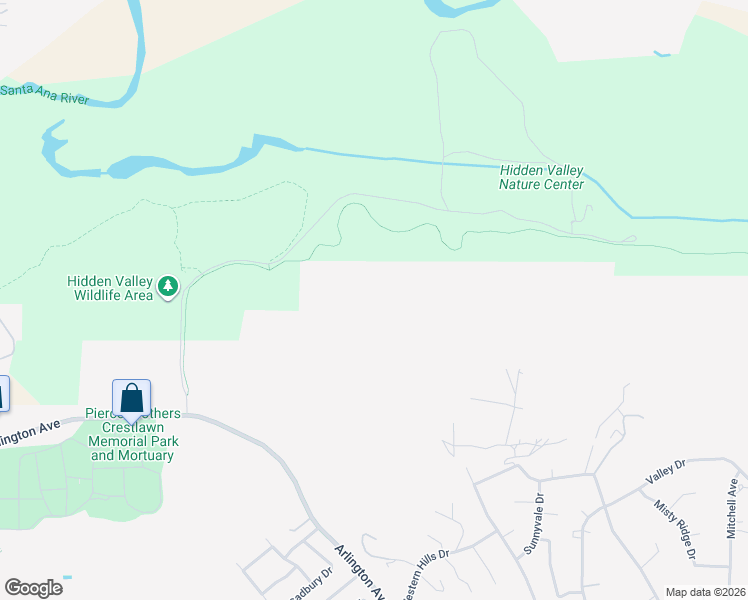 map of restaurants, bars, coffee shops, grocery stores, and more near 7047 Garret Lane in Riverside