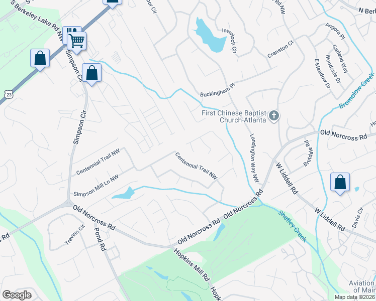 map of restaurants, bars, coffee shops, grocery stores, and more near 2584 Pow Wow Court Northwest in Duluth
