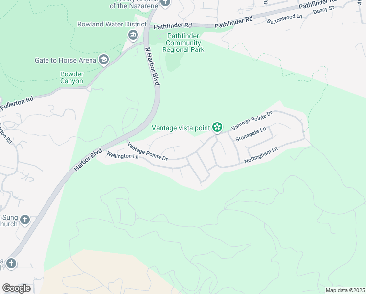 map of restaurants, bars, coffee shops, grocery stores, and more near 3500 Brighton Place in Rowland Heights